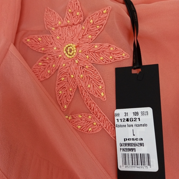 NWT coral maxi strapless dress size L - Picture 5 of 7